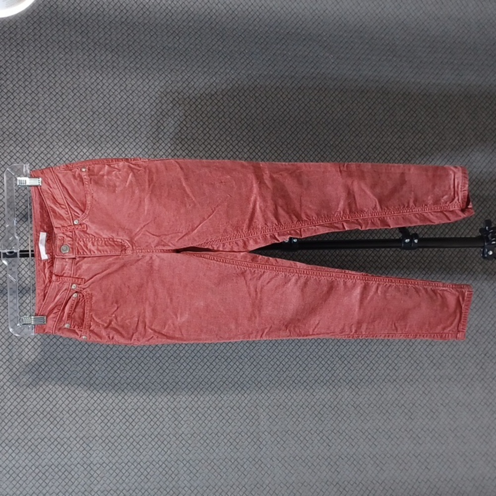 LC Lauren Conrad High Rise Ankle Skinny Velvet Pants size 6 Pink